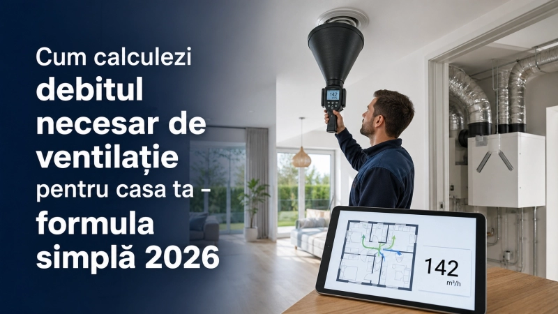 Cum alegi debitul de ventilație pentru recuperatorul de căldură – ghid complet de dimensionare