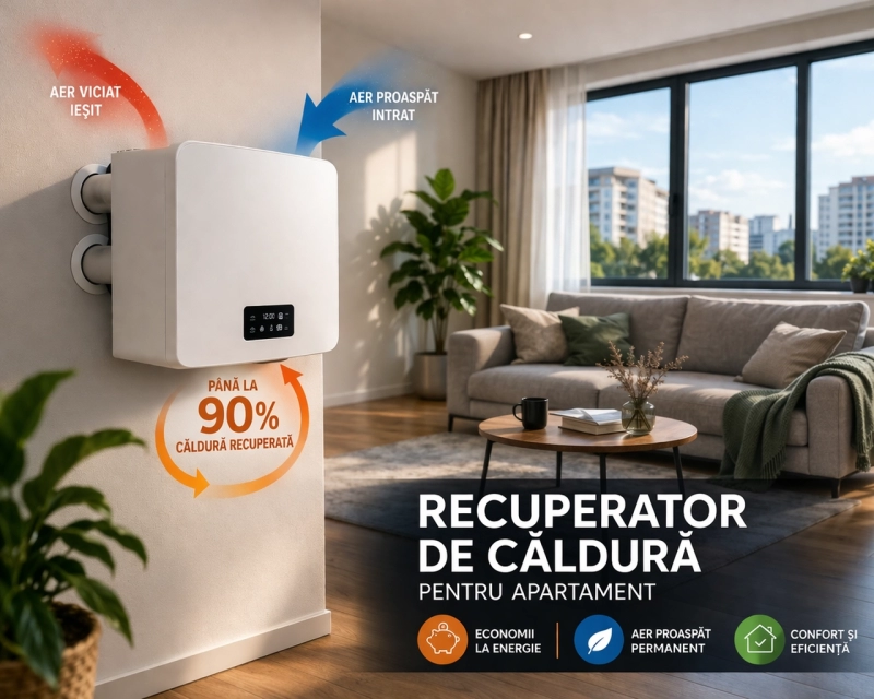 Recuperator căldură apartament 2026